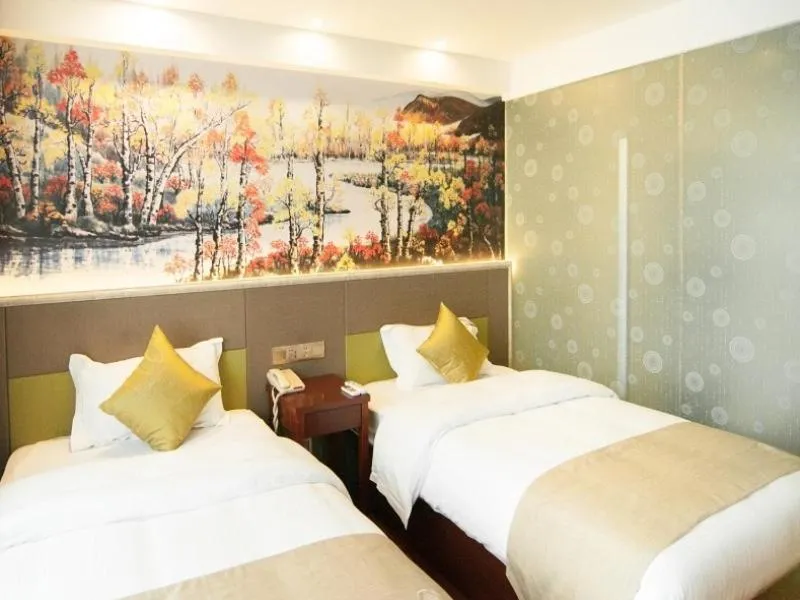 Bed in GreenTree Inn Zhejiang Ningbo Passenger Transport Center Tongda Road Shell Hotel
