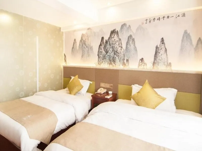Bed in GreenTree Inn Zhejiang Ningbo Passenger Transport Center Tongda Road Shell Hotel
