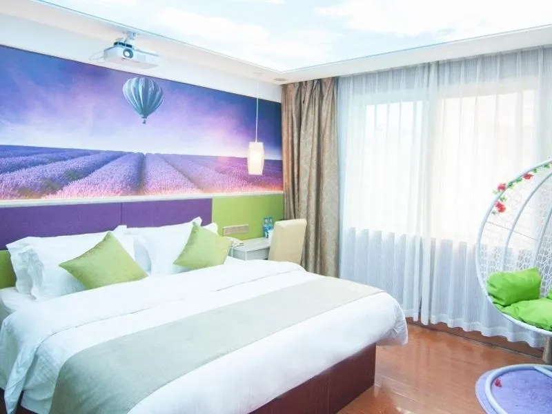 Bed in GreenTree Inn Zhejiang Ningbo Passenger Transport Center Tongda Road Shell Hotel