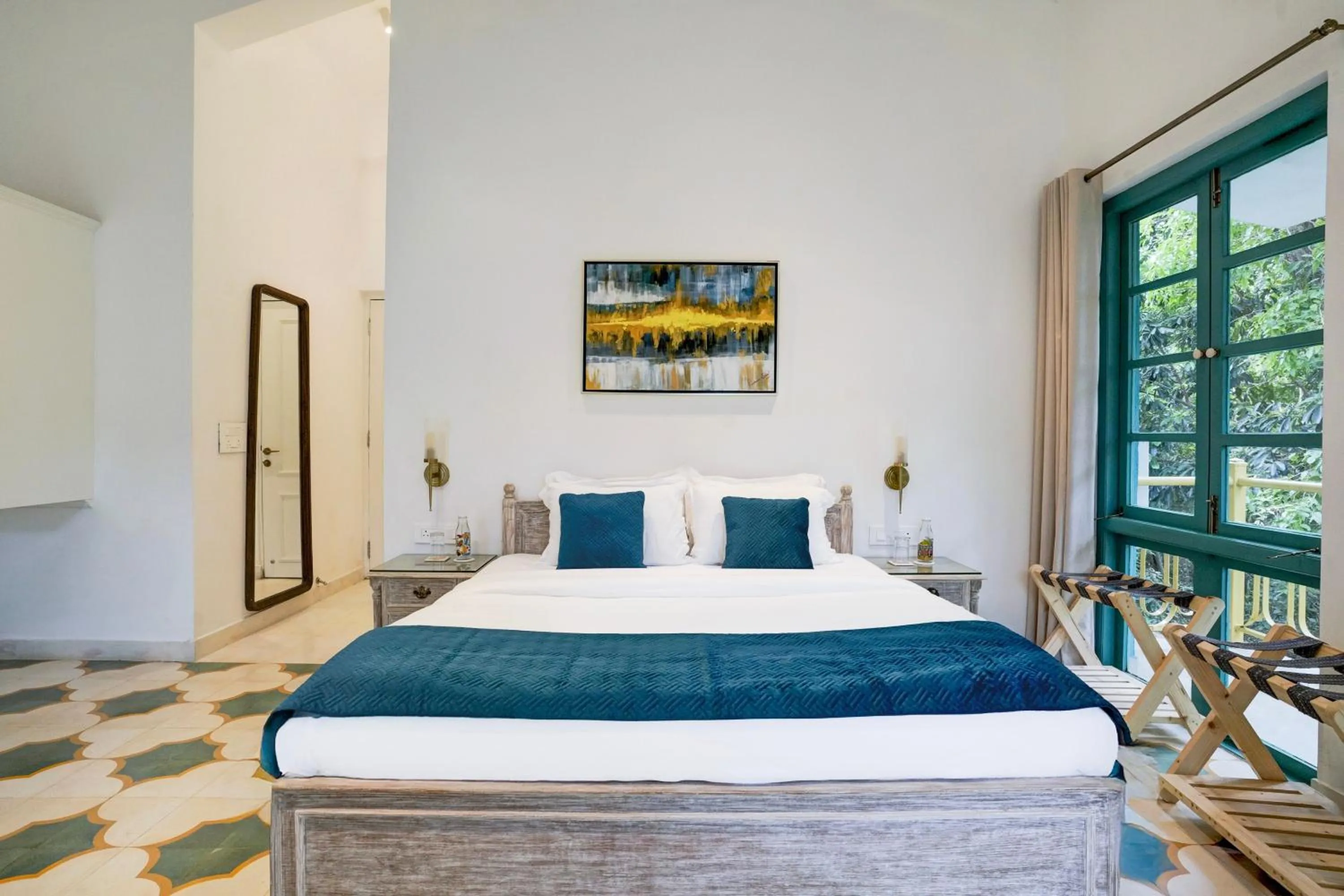 Bedroom, Bed in DanCenter Havana Villa Siolim | 3BHK | Pvt Pool | Goa