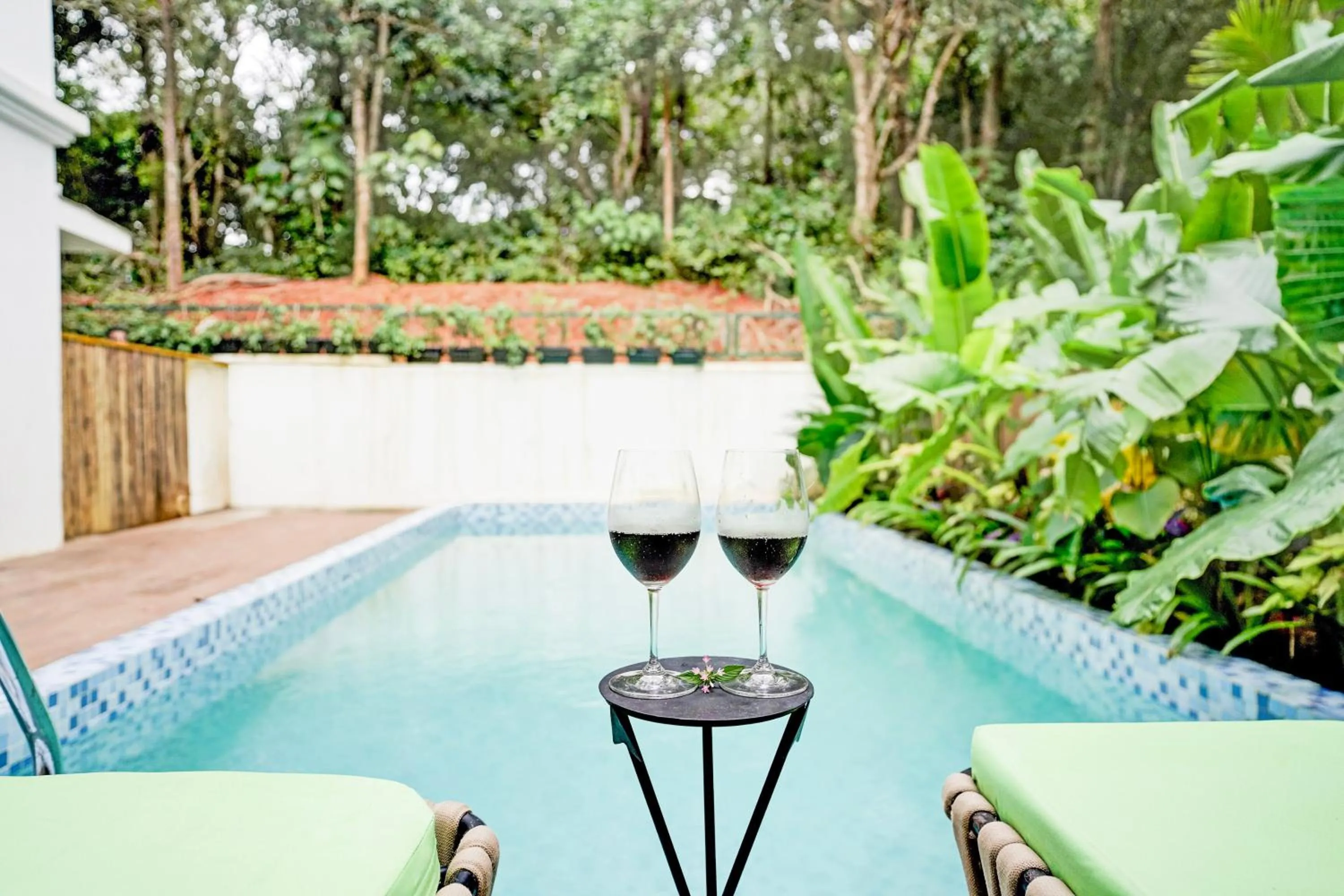 Swimming pool in DanCenter Havana Villa Siolim | 3BHK | Pvt Pool | Goa