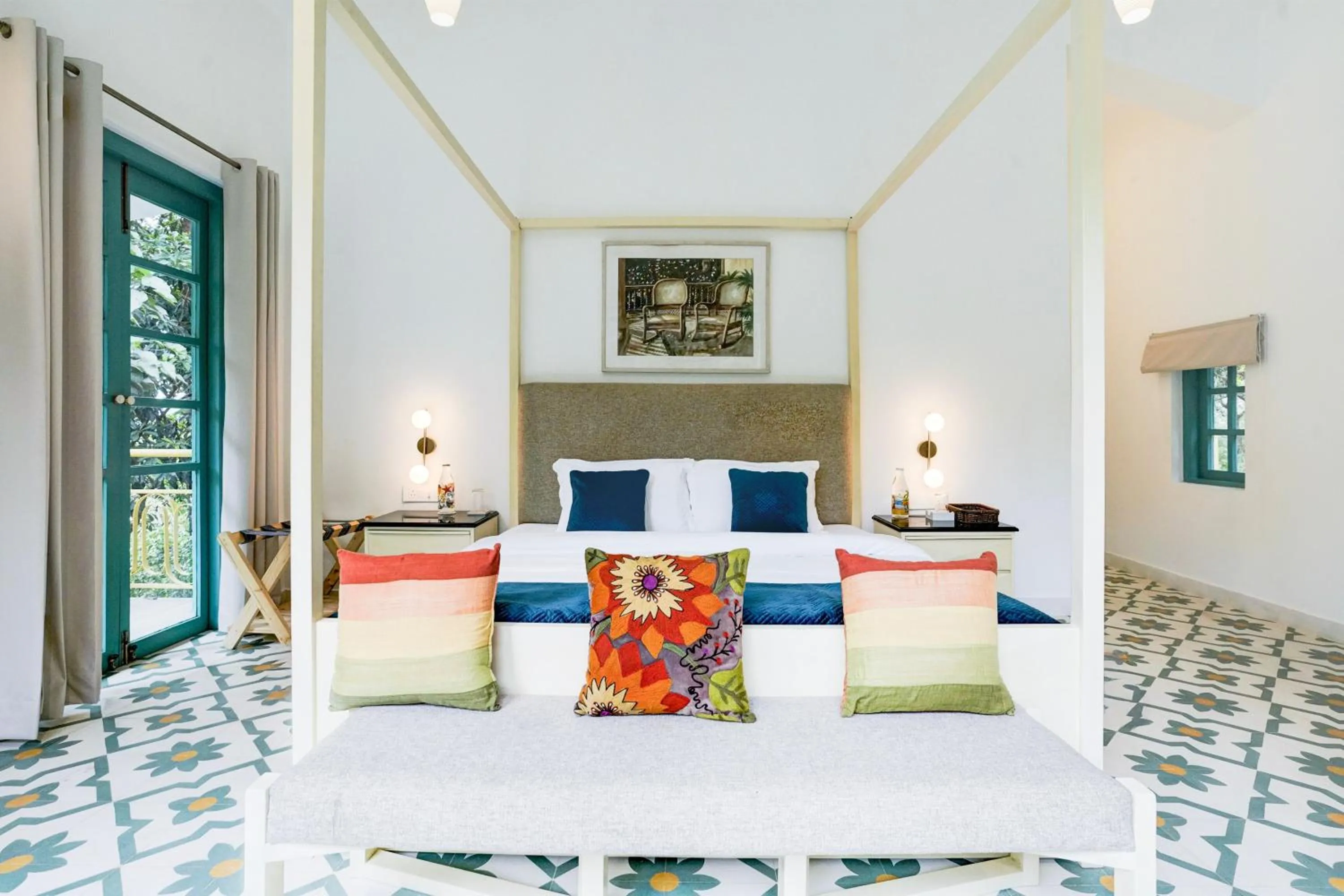 Bedroom, Bed in DanCenter Havana Villa Siolim | 3BHK | Pvt Pool | Goa