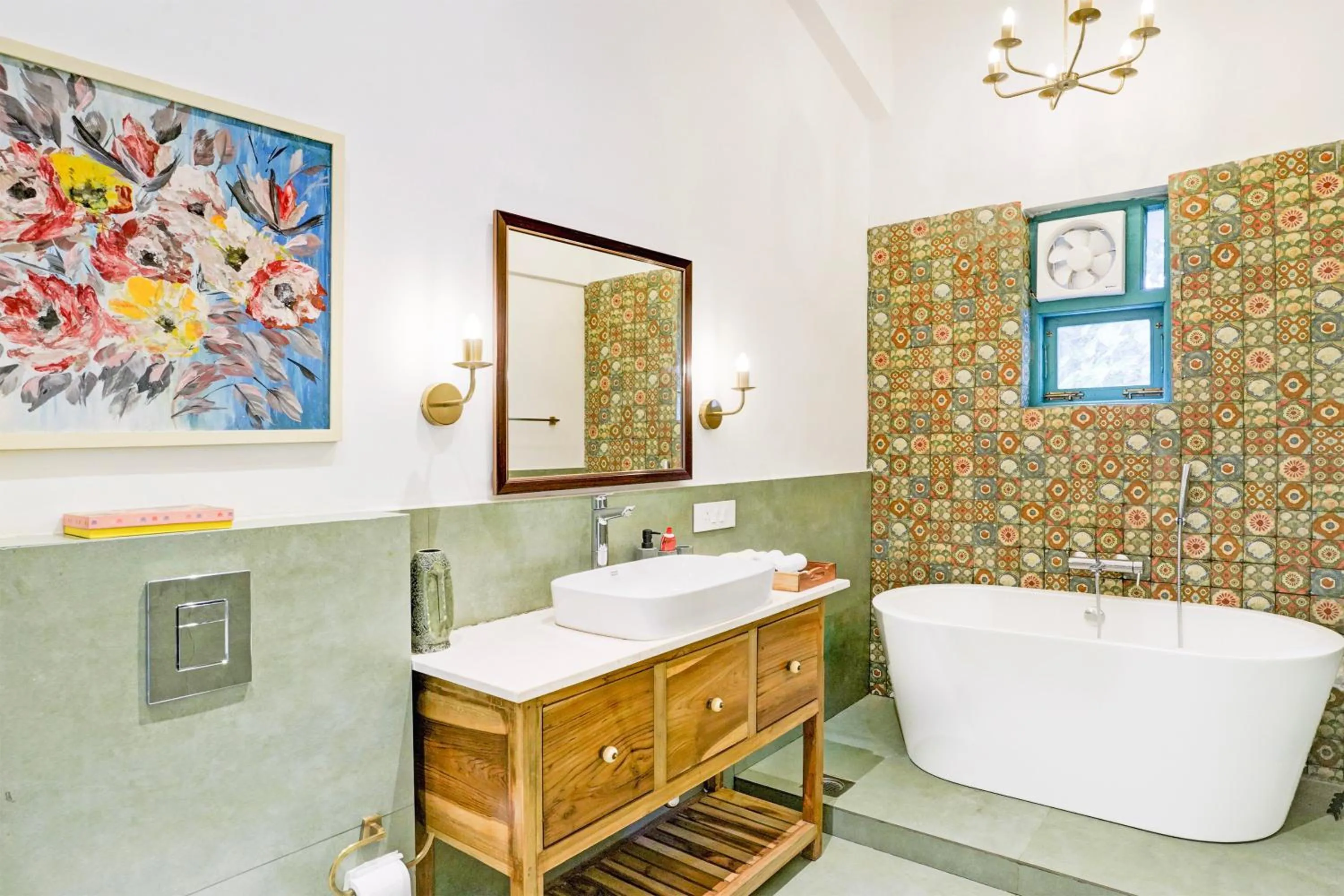 Bathroom in DanCenter Havana Villa Siolim | 3BHK | Pvt Pool | Goa