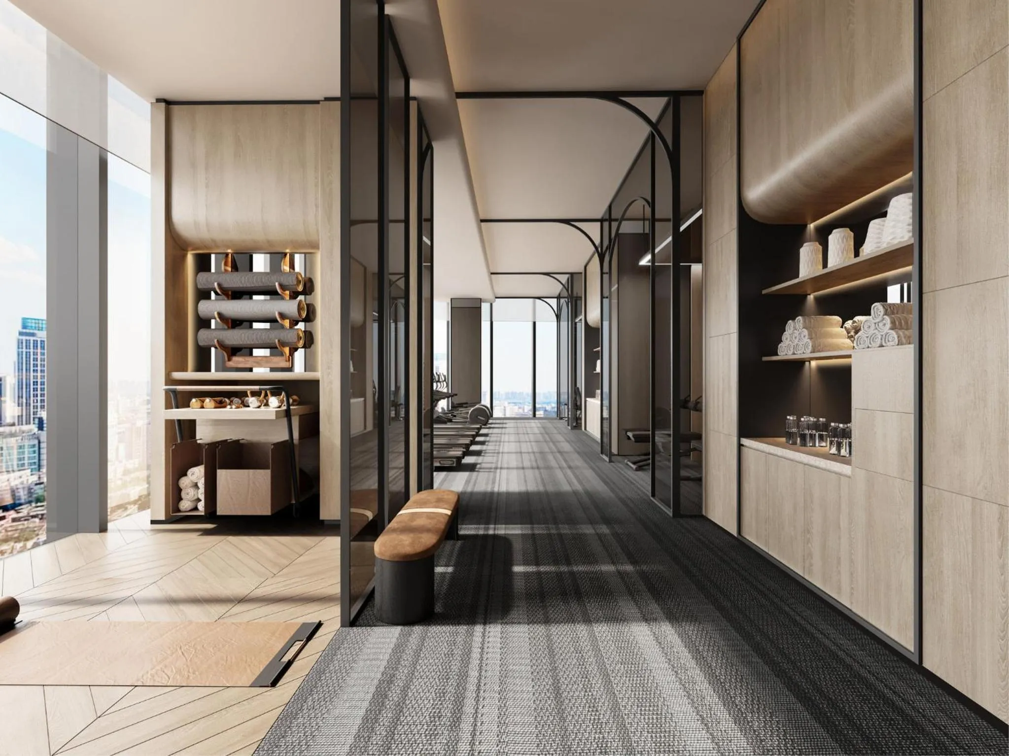 Fitness centre/facilities in HUALUXE Zhongshan City Center