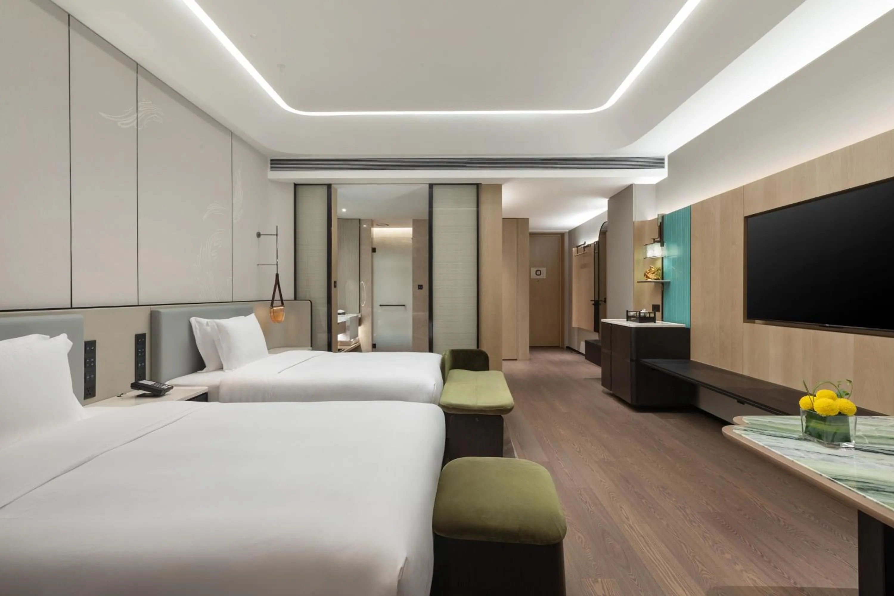 Bedroom, Bed in HUALUXE Zhongshan City Center