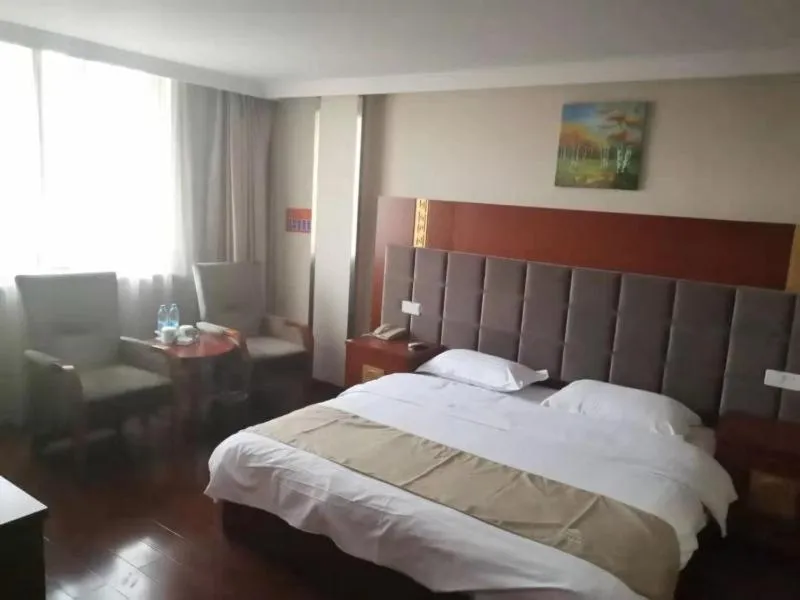 Bed in GreenTree Inn Zhejiang Taizhou Tiantai Bus Station Express Hotel