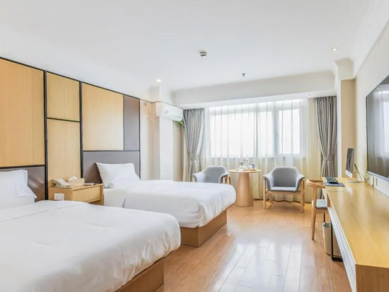 Bed in GreenTree Inn ShangHai SongJiang SongDong Business Hotel