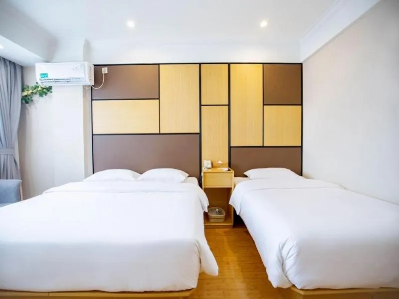 Bed in GreenTree Inn ShangHai SongJiang SongDong Business Hotel