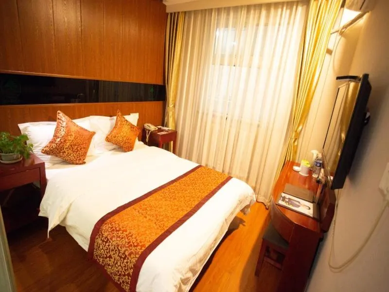 Bed in GreenTree Inn TianJin Ji County South YuYang Road GuLou Square Express Hotel