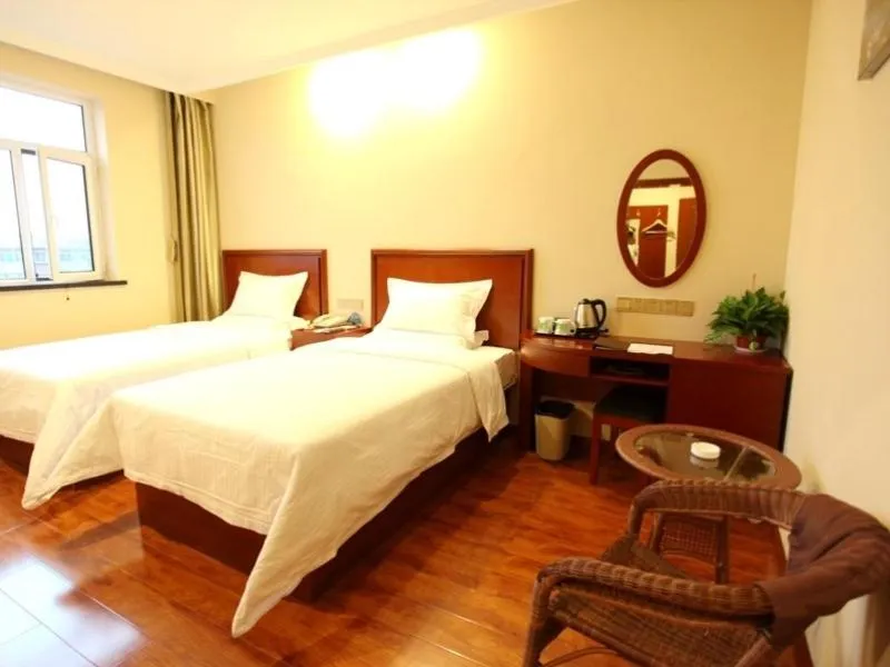 Bed in GreenTree Inn Shanxi Xinzhou South Jianshe Road Express Hotel
