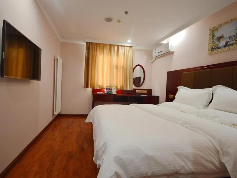 Bed in GreenTree Inn Shanxi Taiyuan Jianshe S) Road Inner Ring Express Hotel