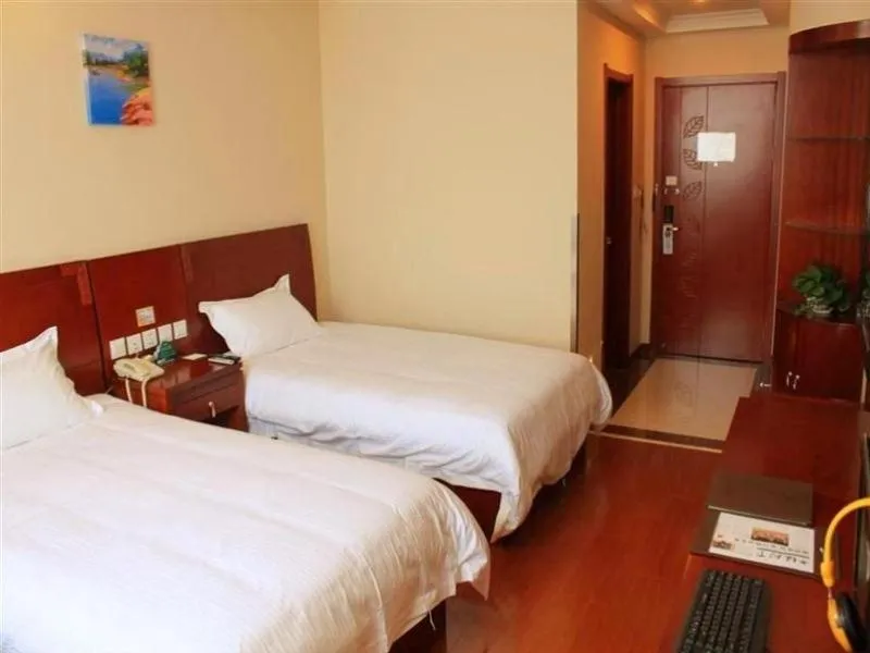 Bed in GreenTree Inn Shandong Jining Yutai Bus Terminal Express Hotel