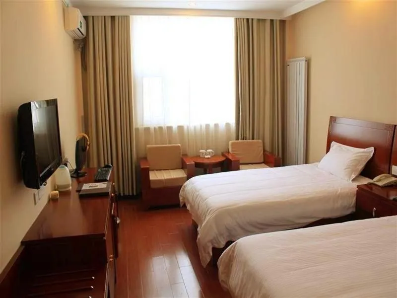 Bed in GreenTree Inn Shandong Jining Yutai Bus Terminal Express Hotel