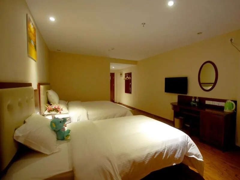 Bed in GreenTree Inn ShanDong TaiAn Bus Station LingShan Street Express Hotel