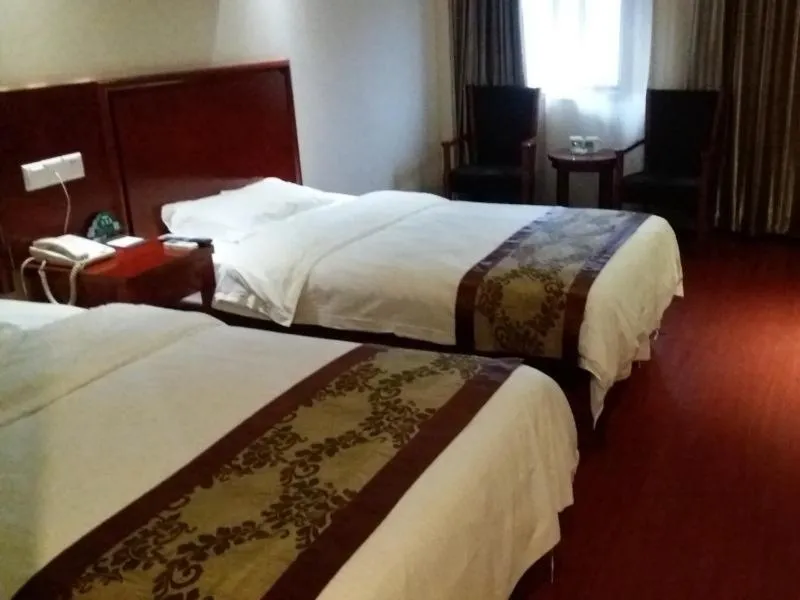 Bed in GreenTree Inn Anhui Bozhou Mengcheng Zhuangzi Road Express Hotel