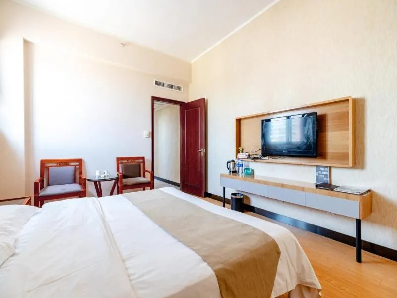Bed in GreenTree Alliance Zhejiang Zhoushan Haitian Avenue West Donghai Road Hotel