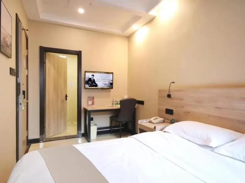 Bed in GreenTree Inn ShanDong ZaoZhuang TengZhou FuQian Road LongQuan Square Business Hotel