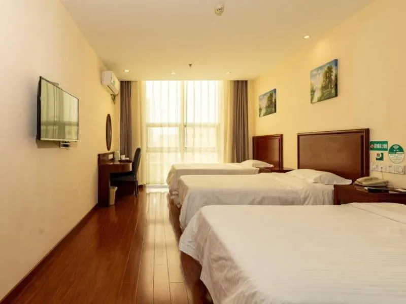 Bed in GreenTree Inn ShanDong RiZhao JuXian YinXing Avenue Middle ShanDong Road Business Hotel