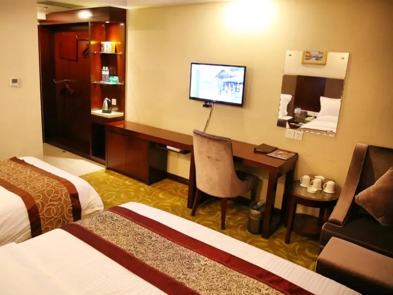 Bed in GreenTree Inn ShanDong RiZhao ShanHaiTian Holiday Resort Business Hotel