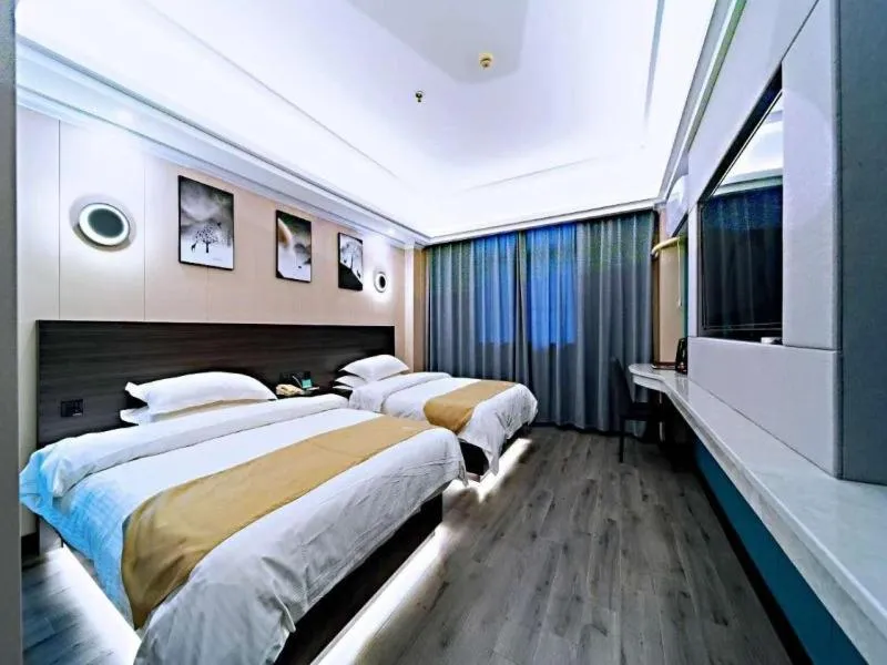 Bed in GreenTree Alliance JiangXi ShangRao YiYang County ZhiMin Aveune YingBin Avenue Hotel