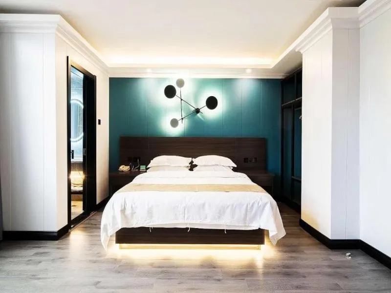 Bed in GreenTree Alliance JiangXi ShangRao YiYang County ZhiMin Aveune YingBin Avenue Hotel