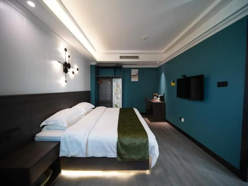 Bed in GreenTree Alliance JiangXi ShangRao YiYang County ZhiMin Aveune YingBin Avenue Hotel