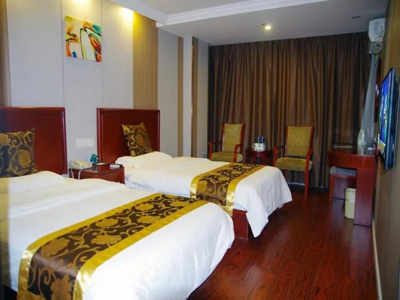 Bed in GreenTree Inn Jiangsu Wuxi Jiangyin North Huancheng Road Walking Street Express Hotel