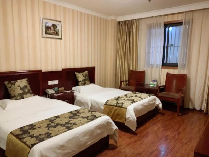 Bed in GreenTree Alliance Jiangsu Wuxi Yixing jinsanjiao Bus Station Hotel
