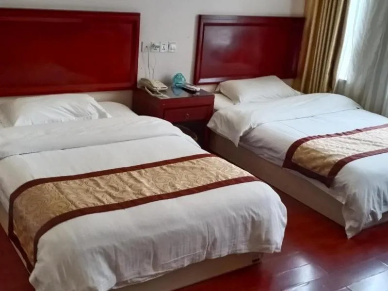 Bed in GreenTree Inn Jiangsu Suzhou International Education Zone Shihu Express Hotel