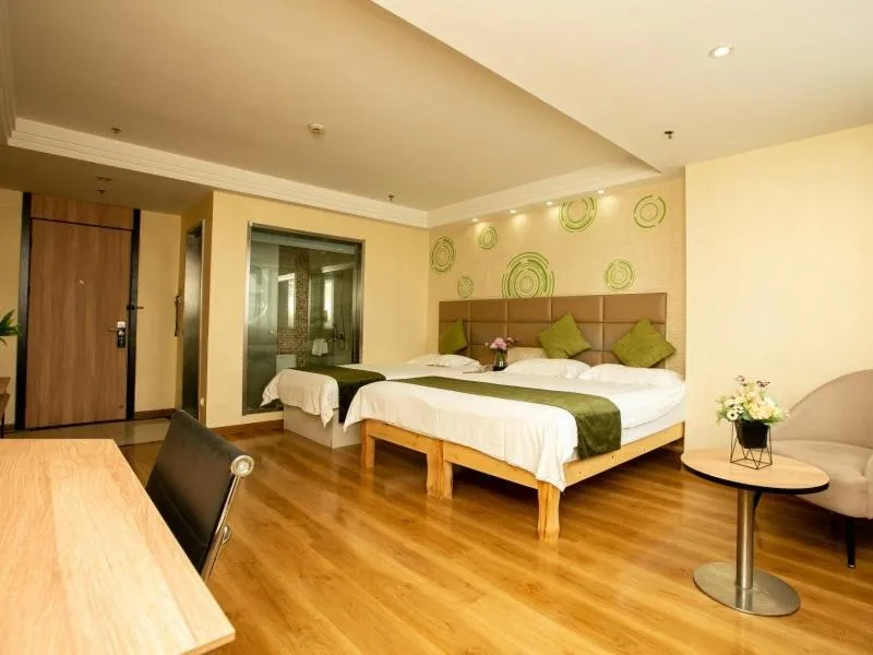 Bed in GreenTree Inn JiangSu XuZhou Feng County LiuBang Plaza Express Hotel