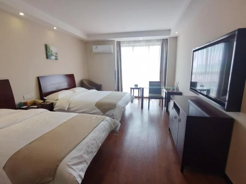 Bed in GreenTree Inn Jiangsu Taizhou Jingjiang Jiangping Road Shanghai City Business Hotel