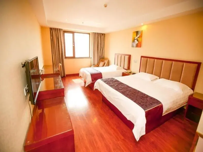 Bed in GreenTree Inn Shandong Qingdao Wuyishan Road Jiashike Shopping center Business Hotel Bed in GreenTree Inn Shandong Qingdao Wuyishan Road Jiashike Shopping center Business Hotel