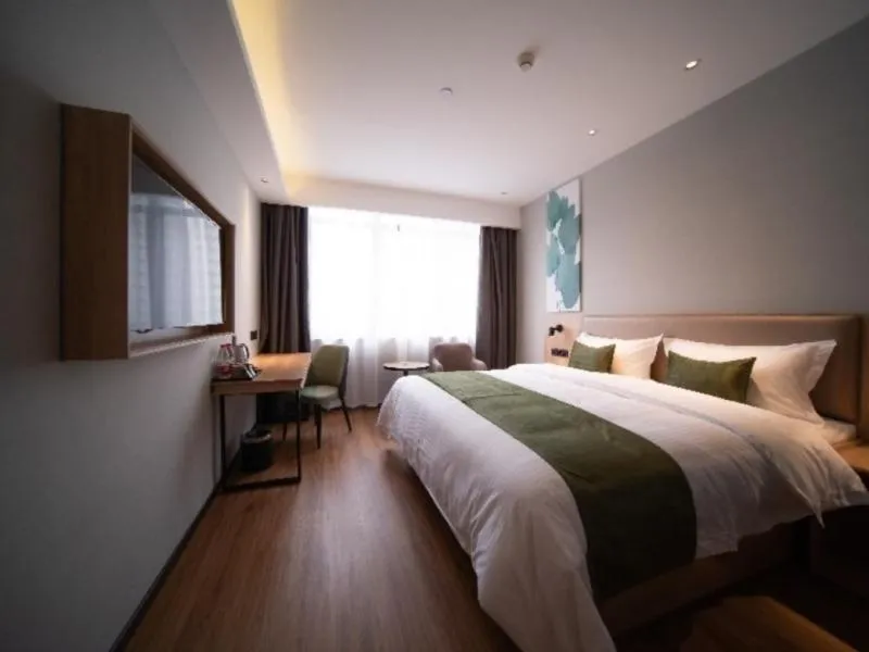 Bed in GreenTree Inn Anhui Hefei Mengcheng Road Beierhuan Express Hotel