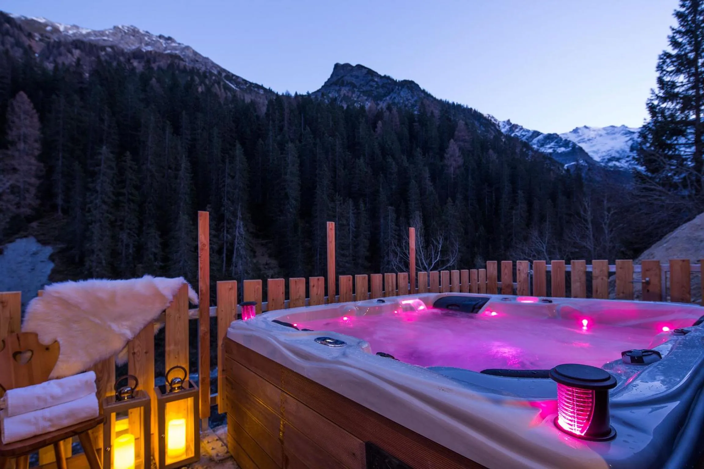 Open Air Bath in Stelvio Residence