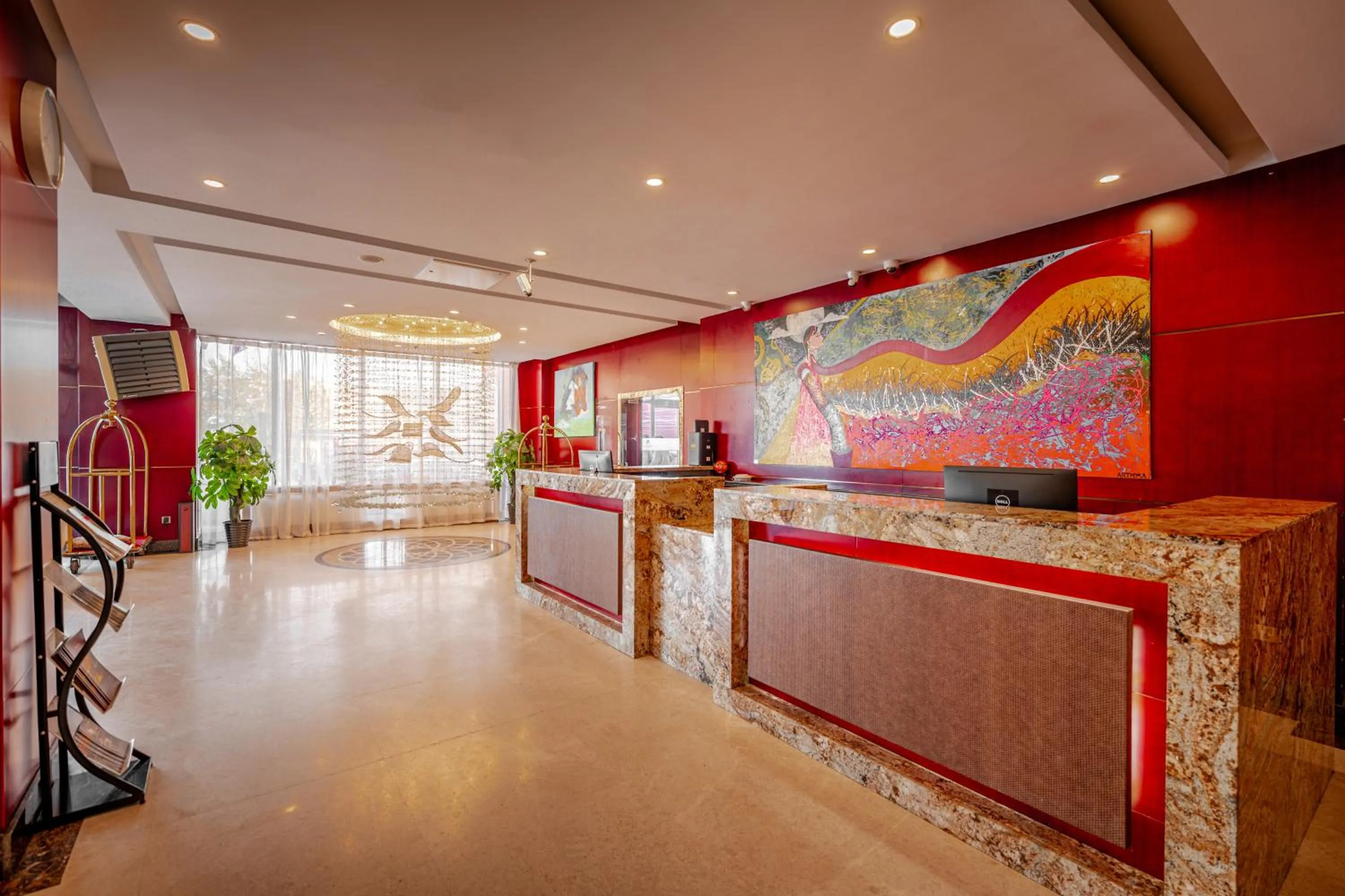 Lobby or reception in Premium Hotel Ulaanbaatar