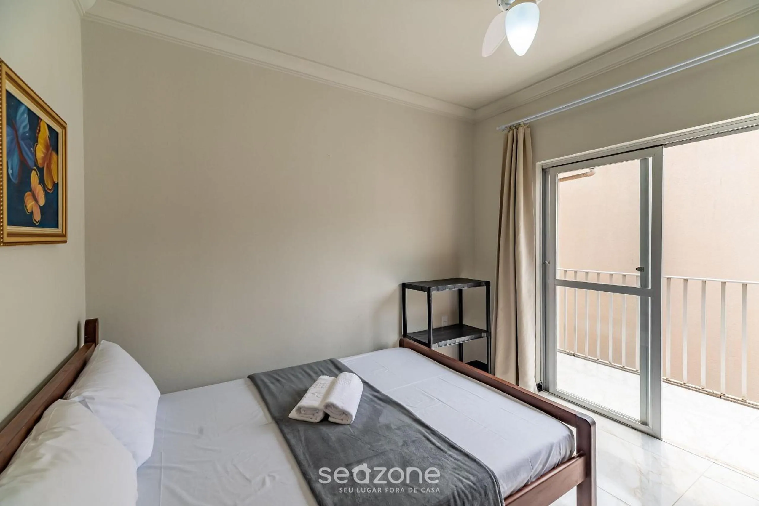 Bedroom, Bed in Apto 2Q a 260m da praia do Canto - Itapema RTL0302
