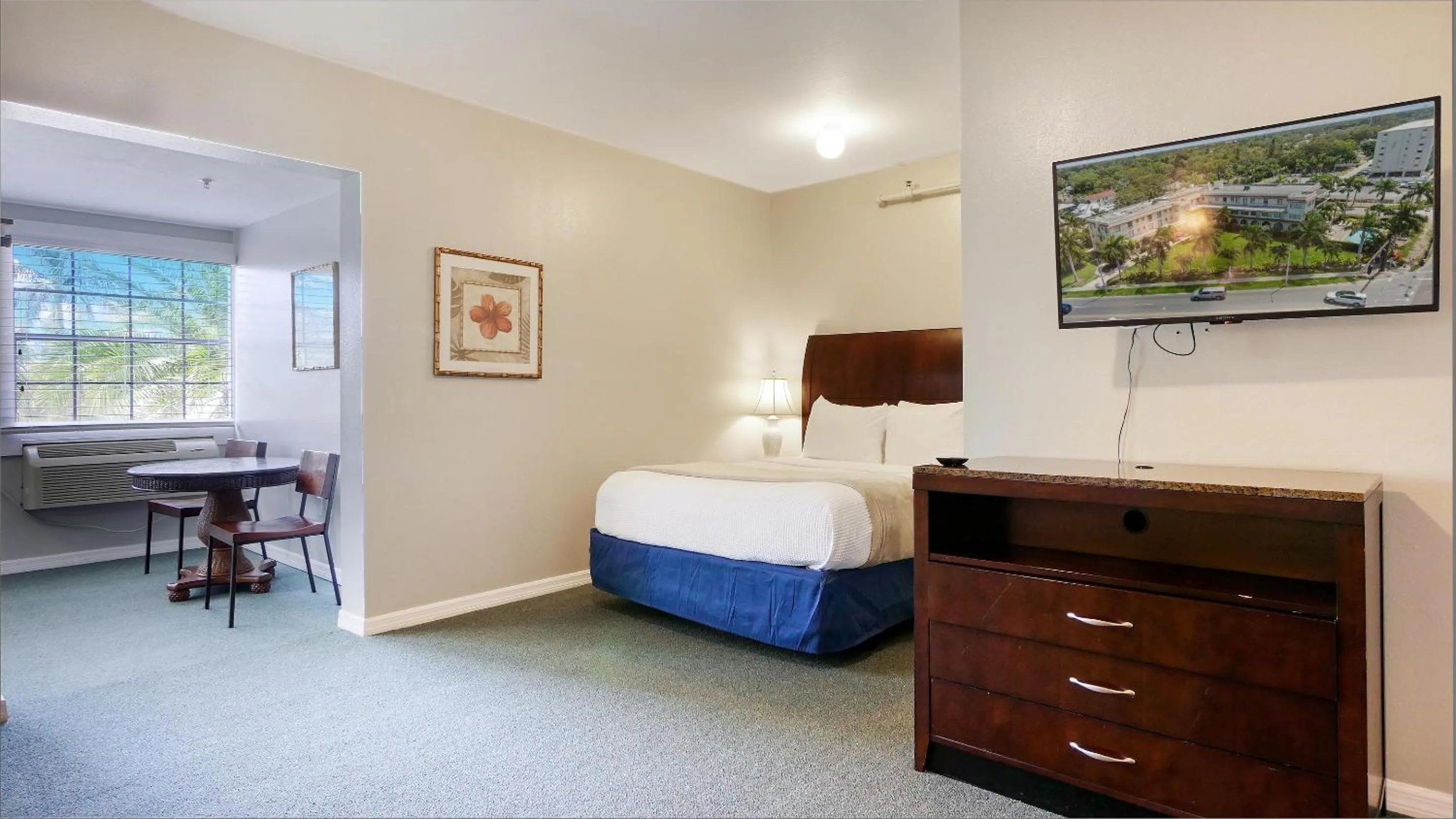 View (from property/room), Bed in Crystal Bay Historic Hotel