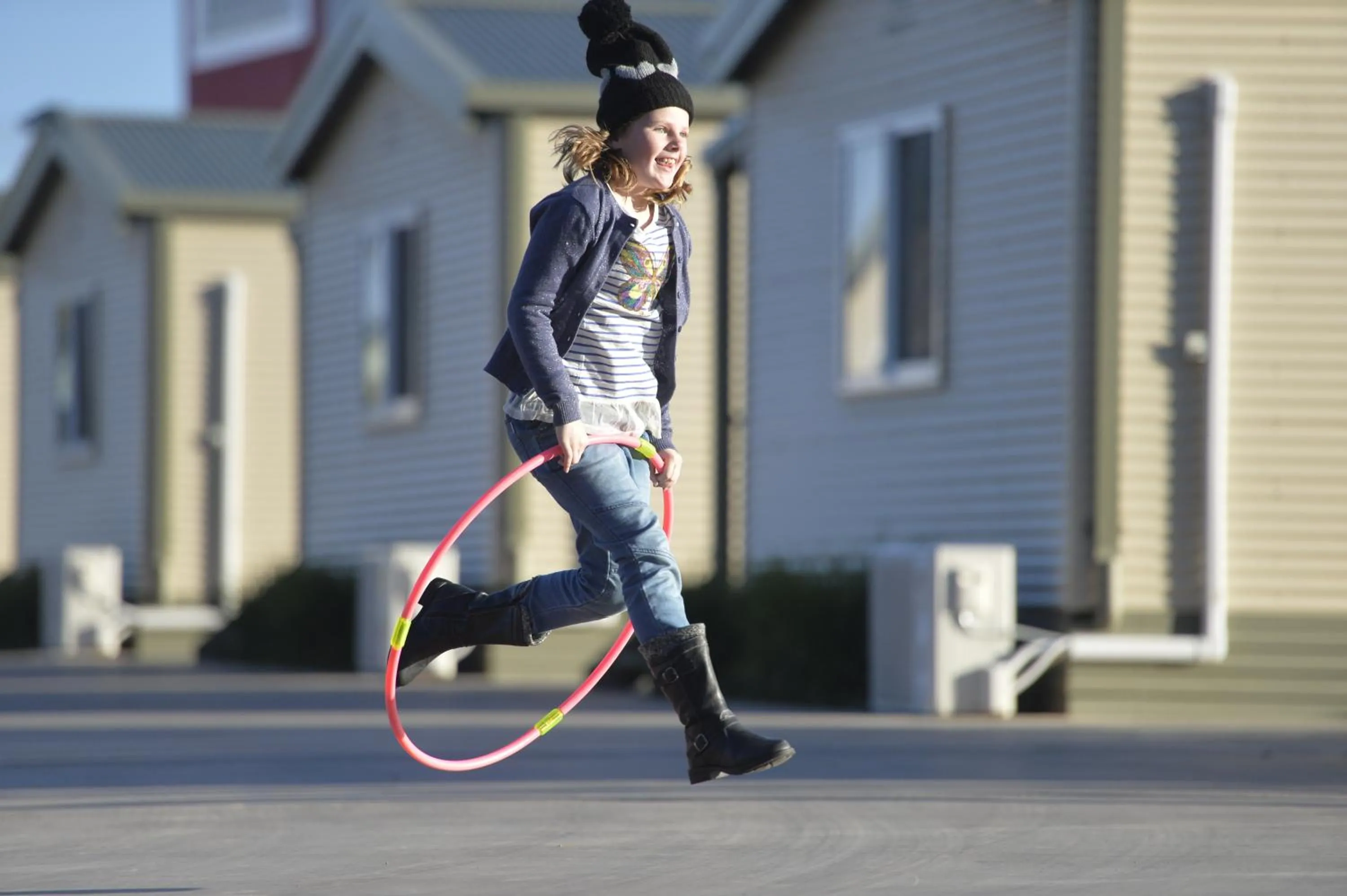 children in Riverside Cabin Park