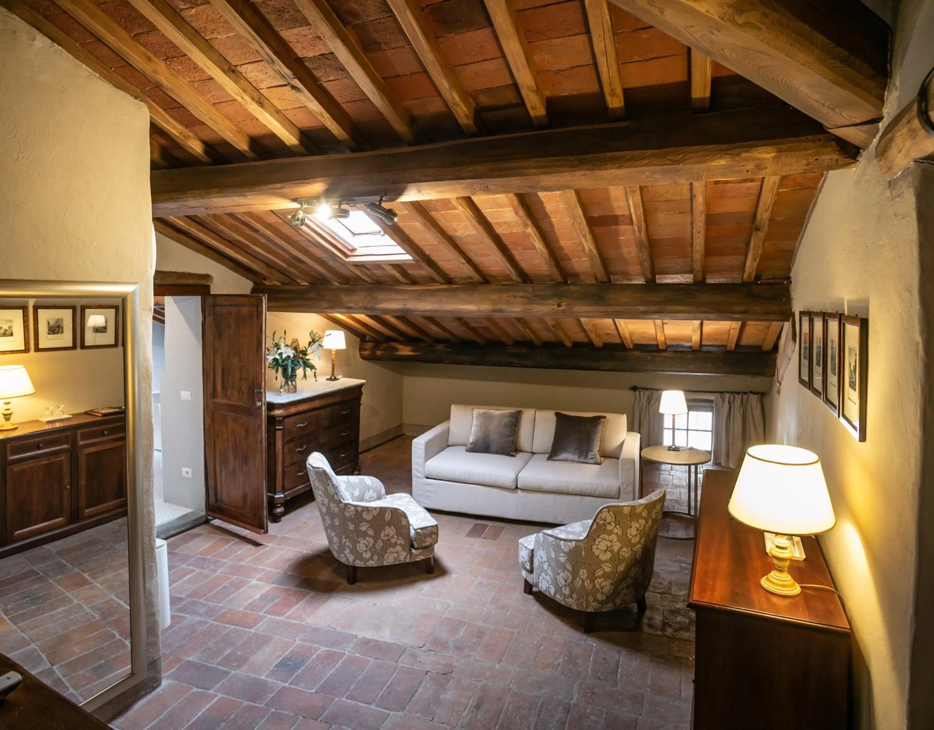 Living room in Palazzo Leopoldo Dimora Storica & Spa