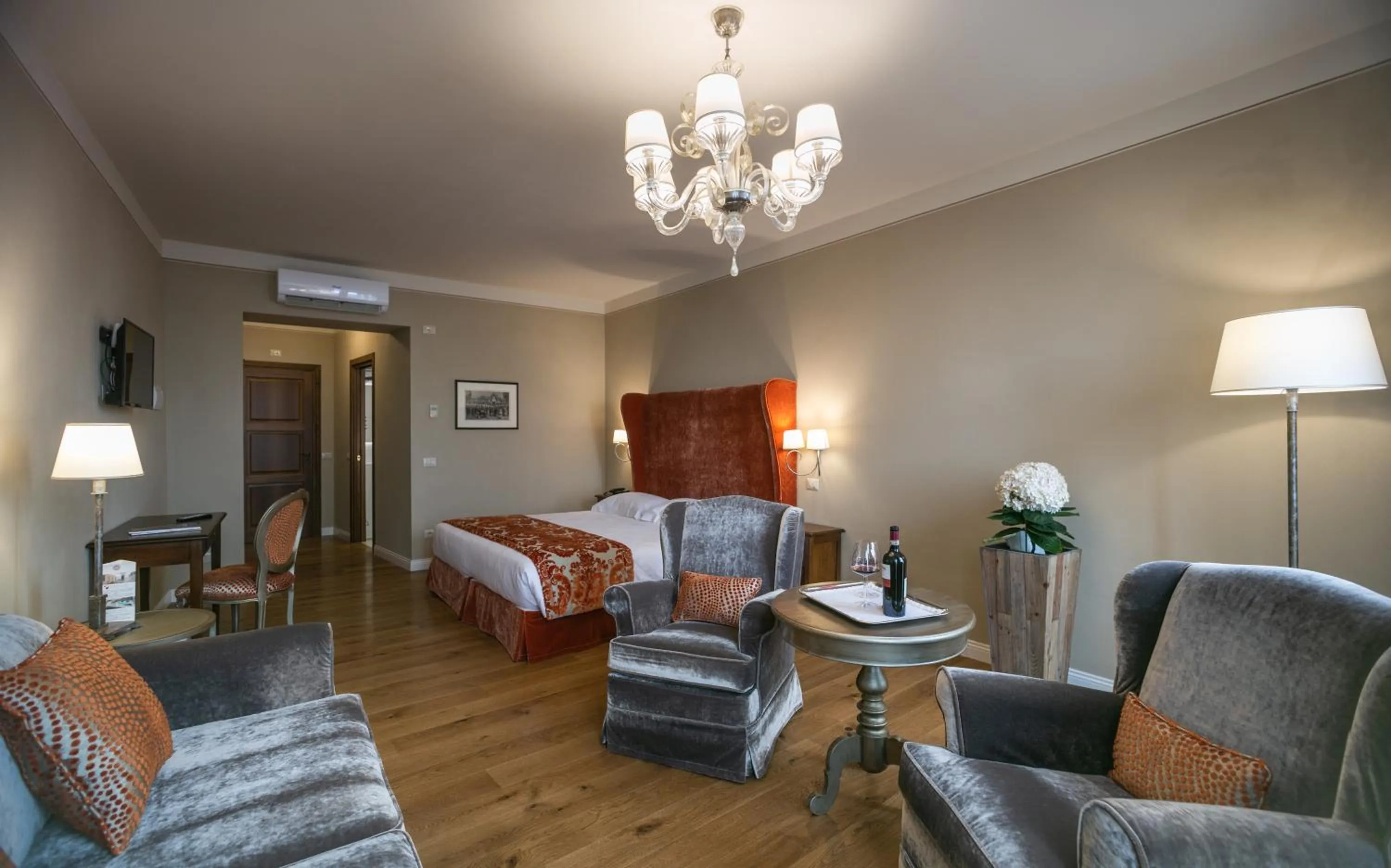 Bed in Palazzo Leopoldo Dimora Storica & Spa