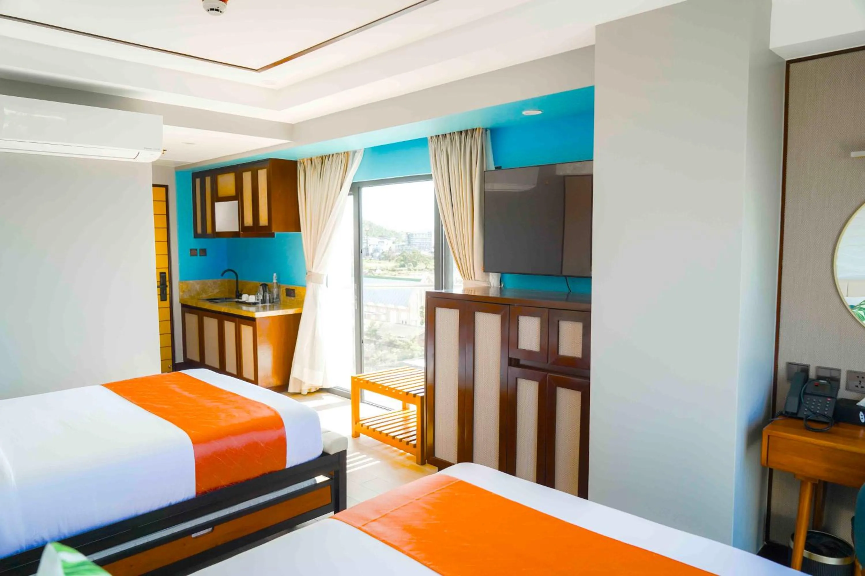 Bed in Puerto de San Juan Beach Resort Hotel and Residences