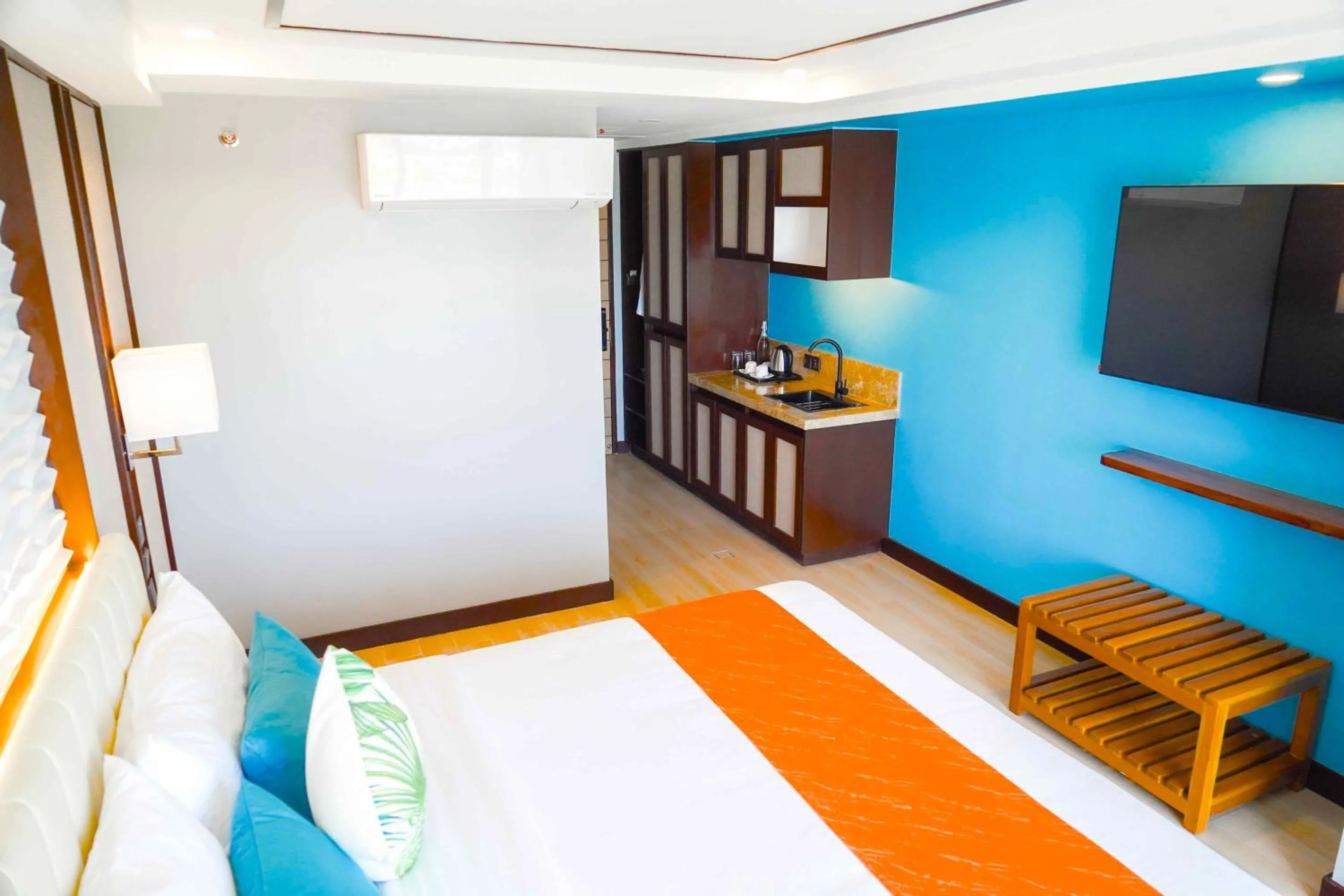 Bed in Puerto de San Juan Beach Resort Hotel and Residences