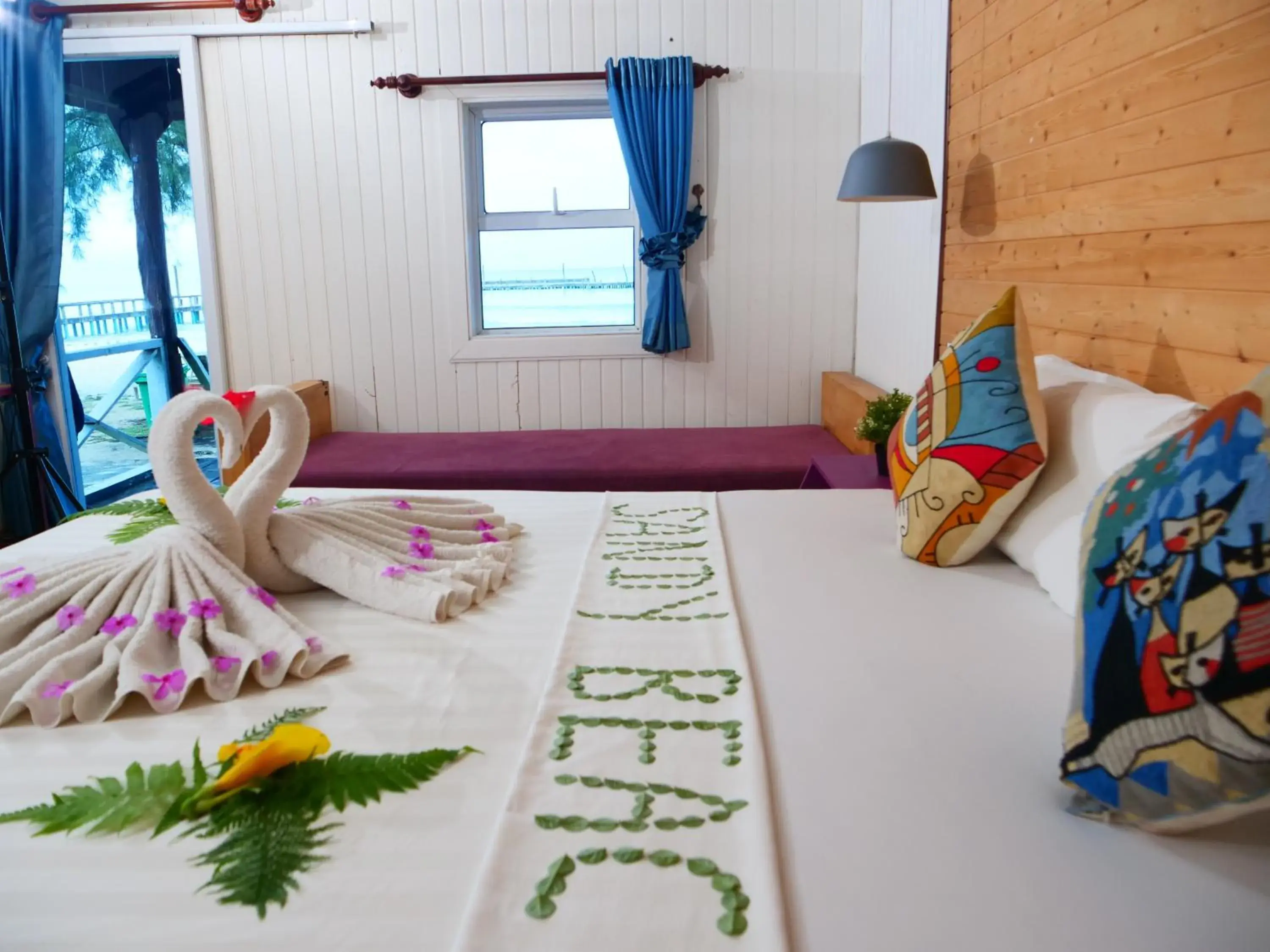 Property building, Bed in Sandy Beach Bungalows by EHM Property building, Bed in Sandy Beach Bungalows by EHM