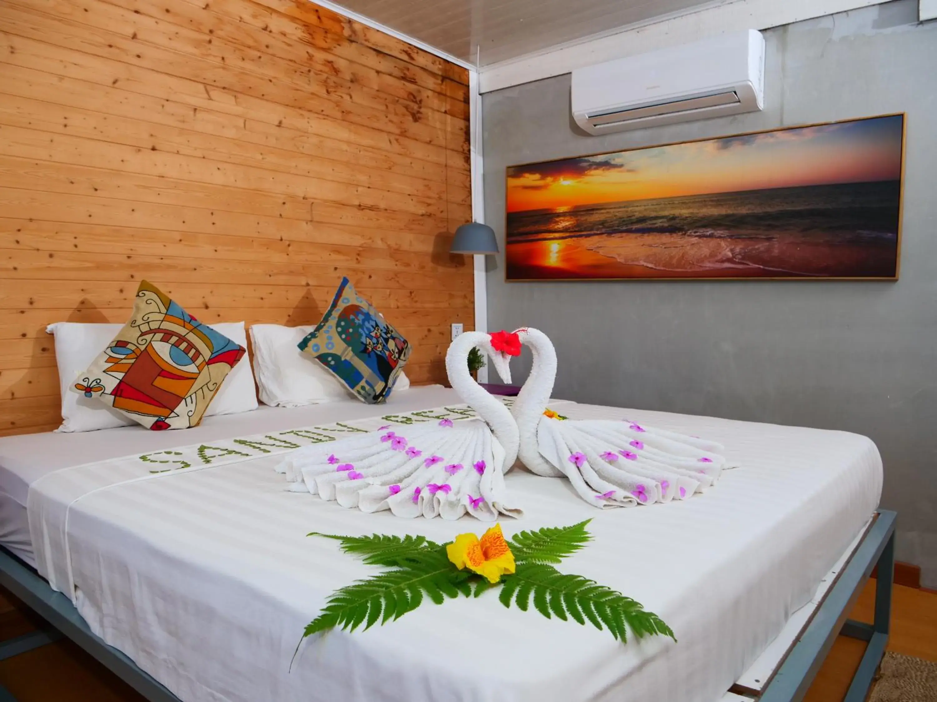 Property building, Bed in Sandy Beach Bungalows by EHM Property building, Bed in Sandy Beach Bungalows by EHM