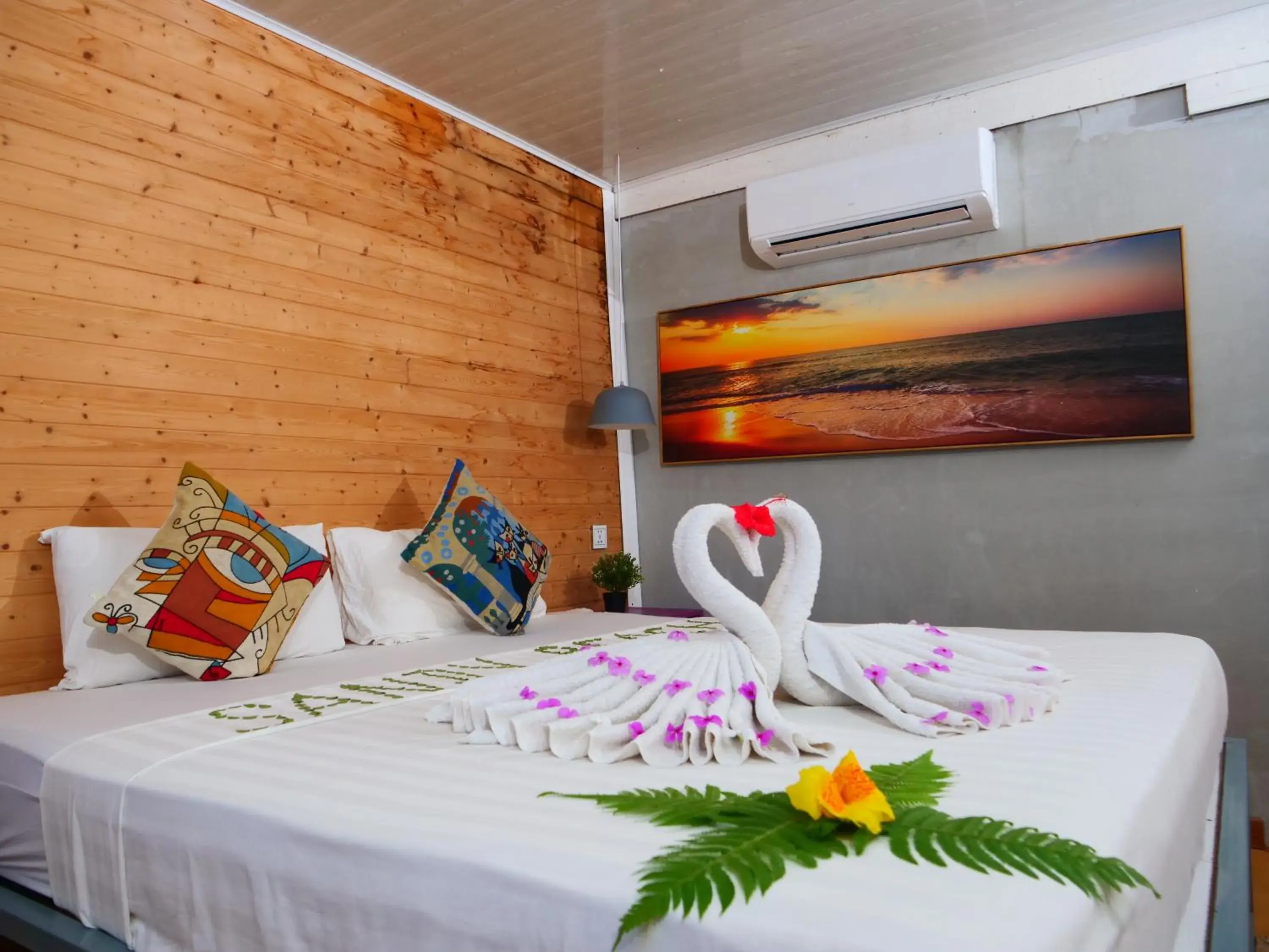 Property building, Bed in Sandy Beach Bungalows by EHM Property building, Bed in Sandy Beach Bungalows by EHM