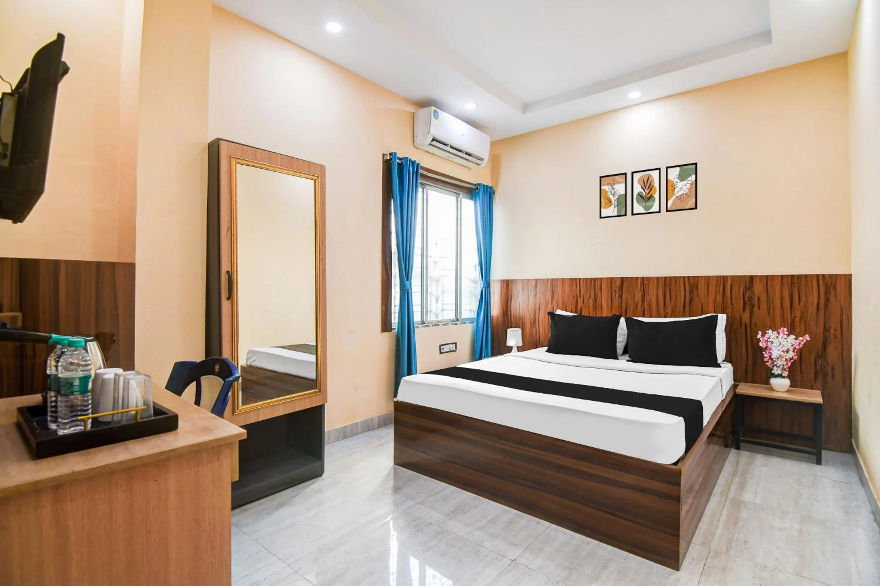 Bedroom, Bed in Hotel O DumDum Thana More Formerly Bimla Regency