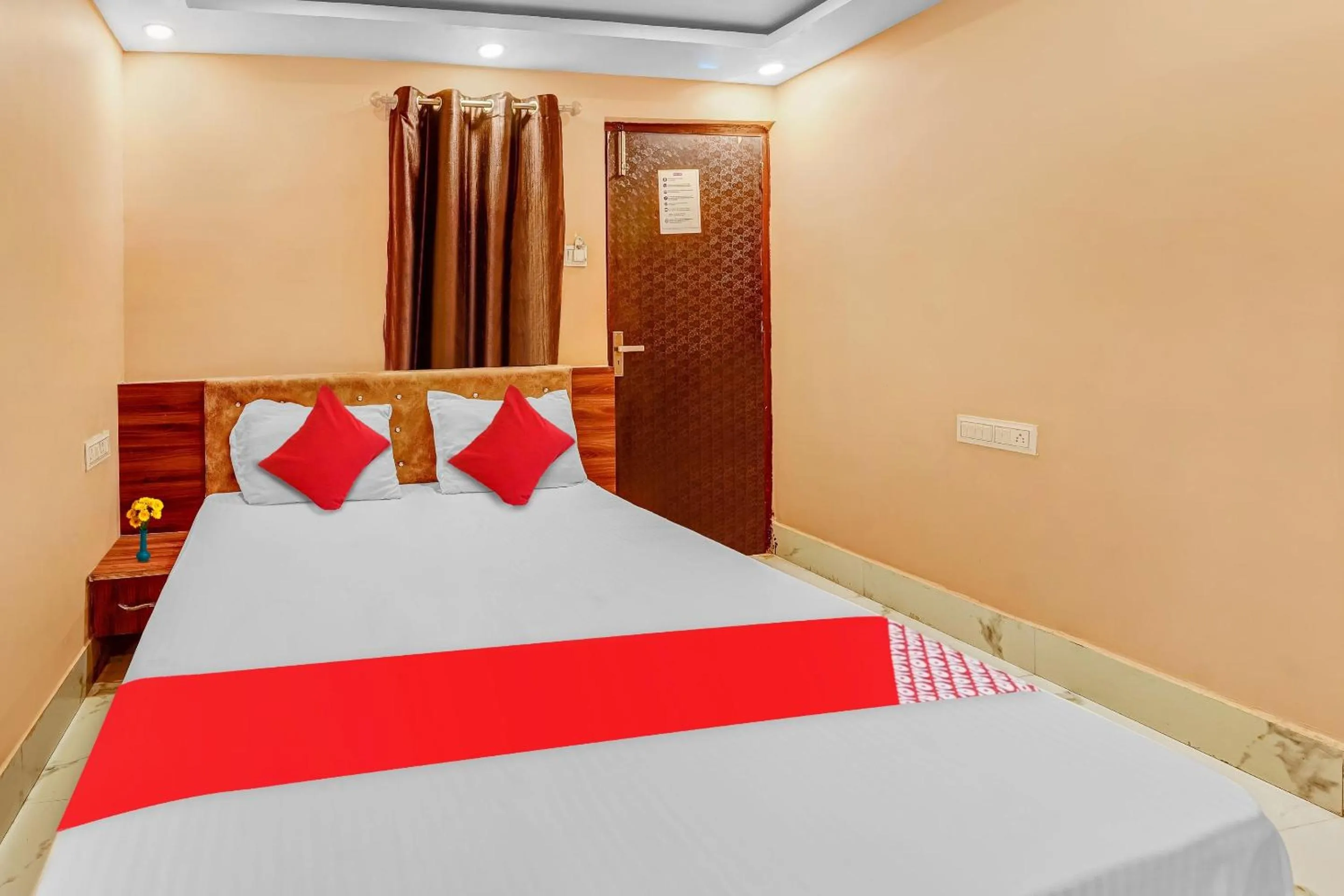 Bed in Hotel O DumDum Thana More Formerly Bimla Regency