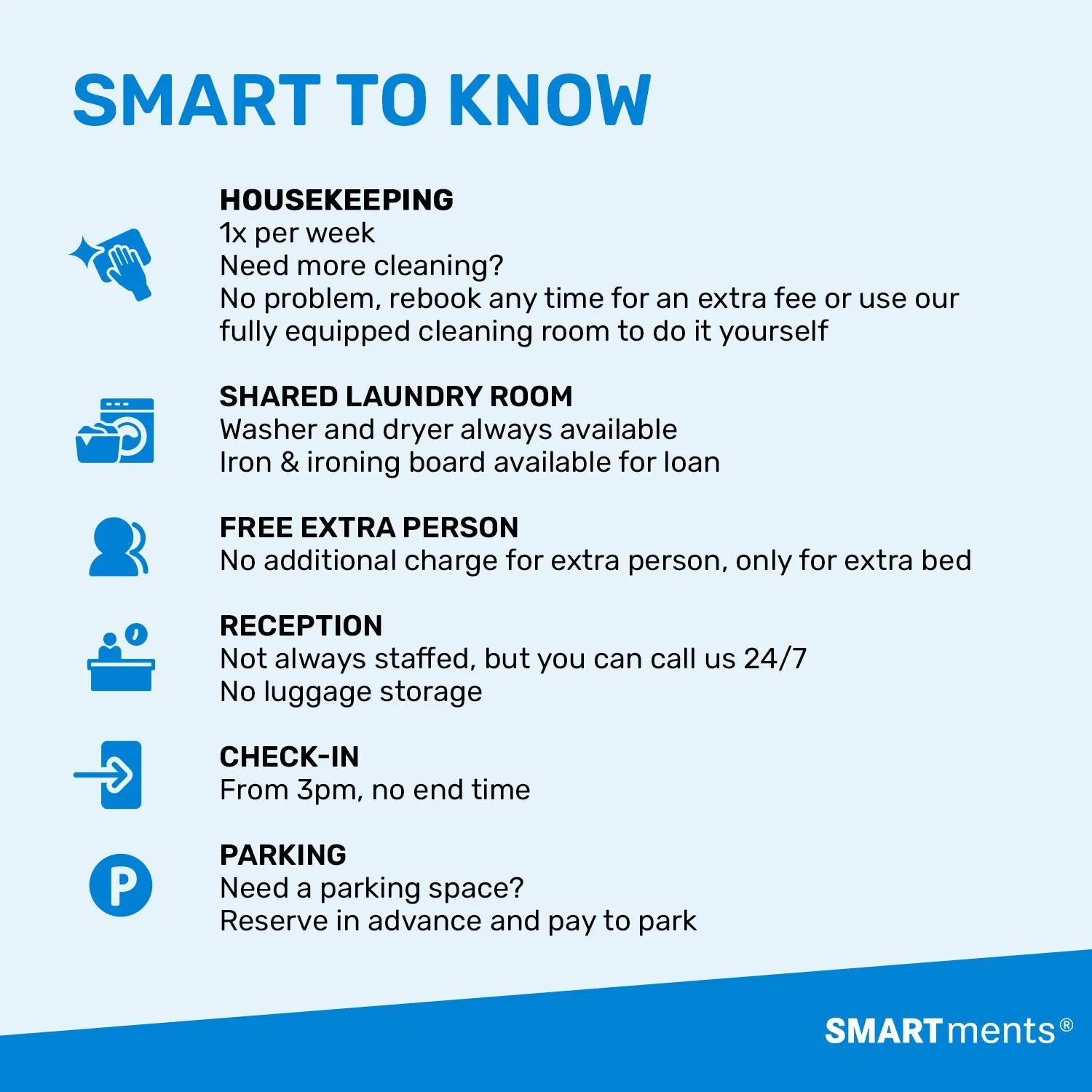 Text overlay in smartments Hamburg Aussenalster