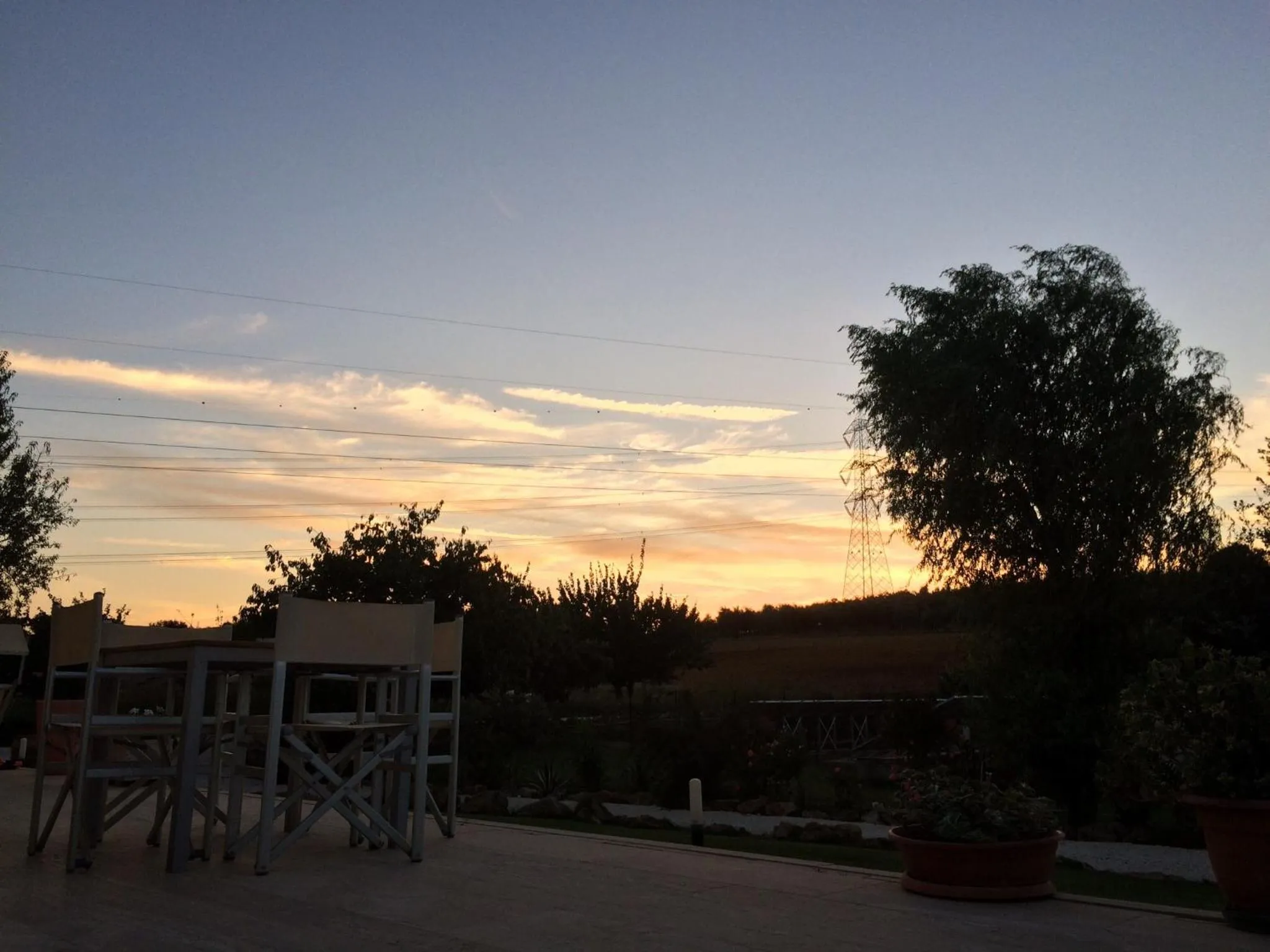 Patio in Hotel Poggio Bertino