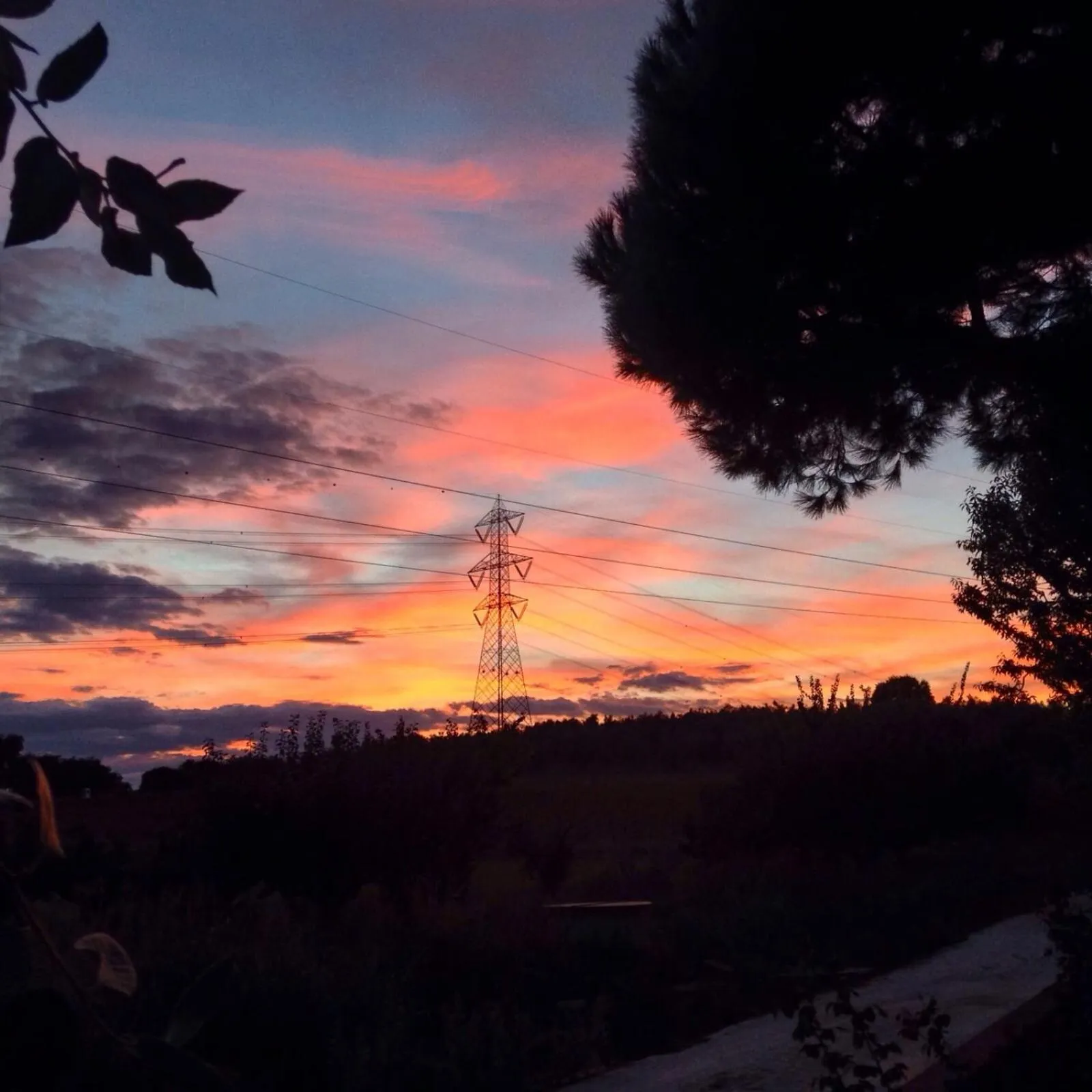 Sunset in Hotel Poggio Bertino